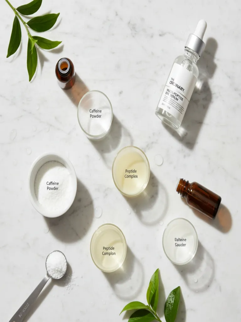 Ordinary Eye Serum ingredients including caffeine and peptides
